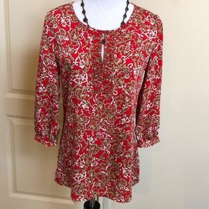 Nwot Banana Republic print blouse